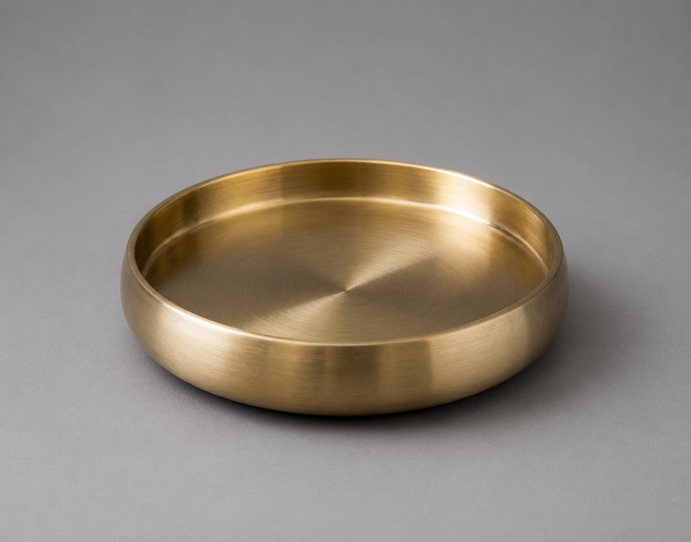 Vikko - Sunrise, Double Wall Tray, Gold, 15.75"
