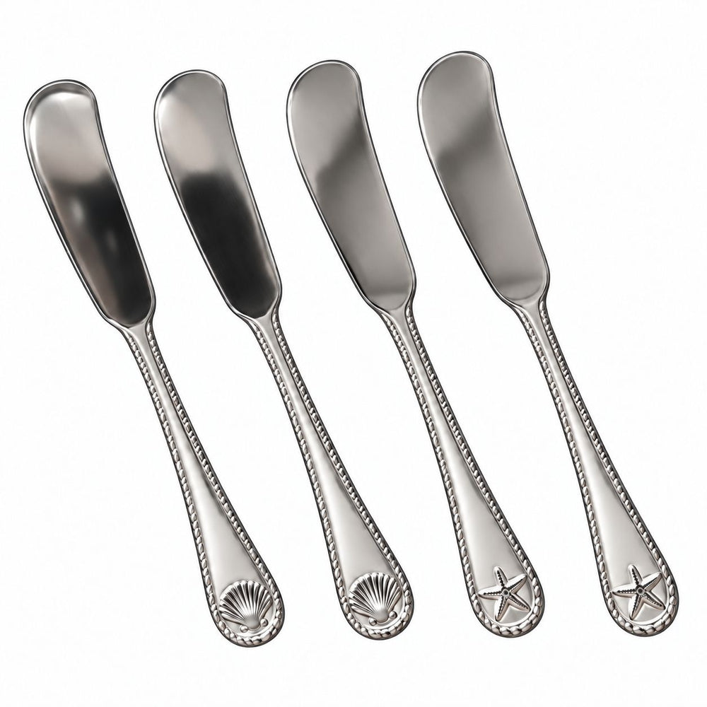 Prestige - Towle Everyday, Antigua Frost, Brushed Silver, Spreader, 4 Pc Set