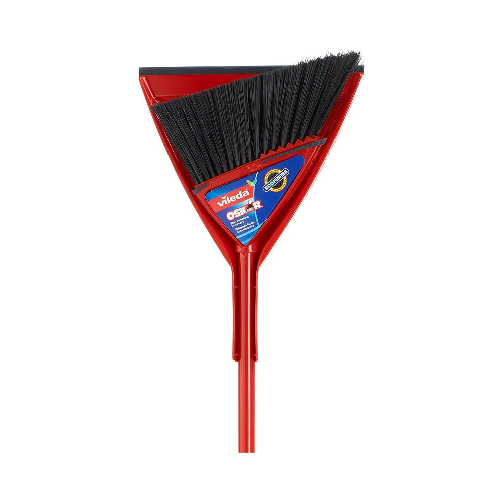 Vileda - Oskar, Angle Broom with Dustpan, Red