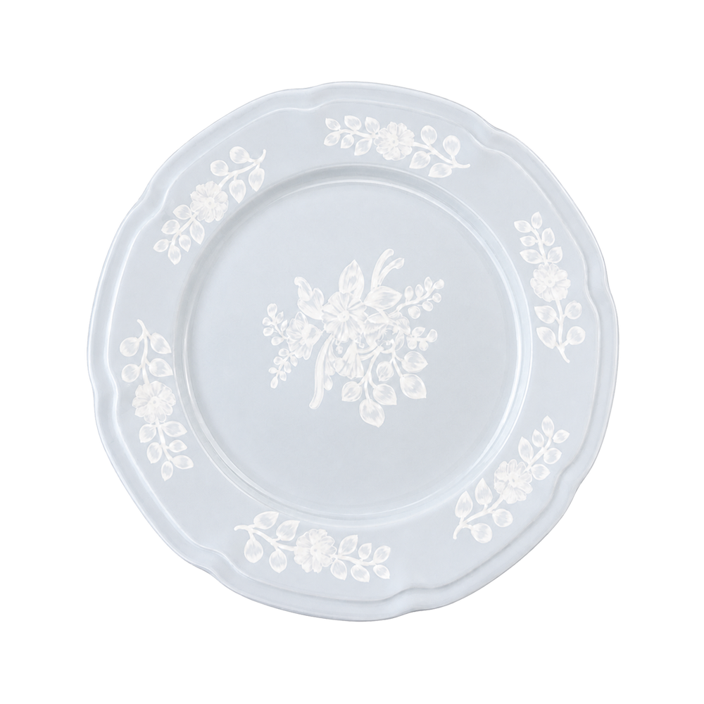 Vikko - Noble, Dinner Plate, Floral Blue, 10.5"
