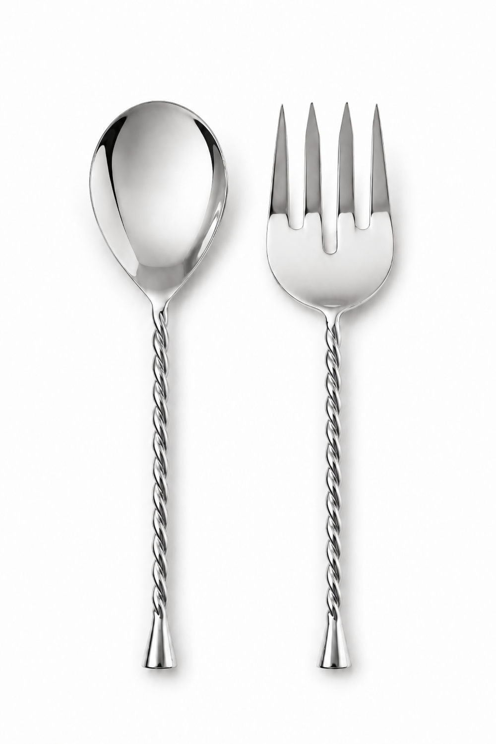 Prestige - Twisted, Salad Server Set, SS, Shiny Silver, 11"