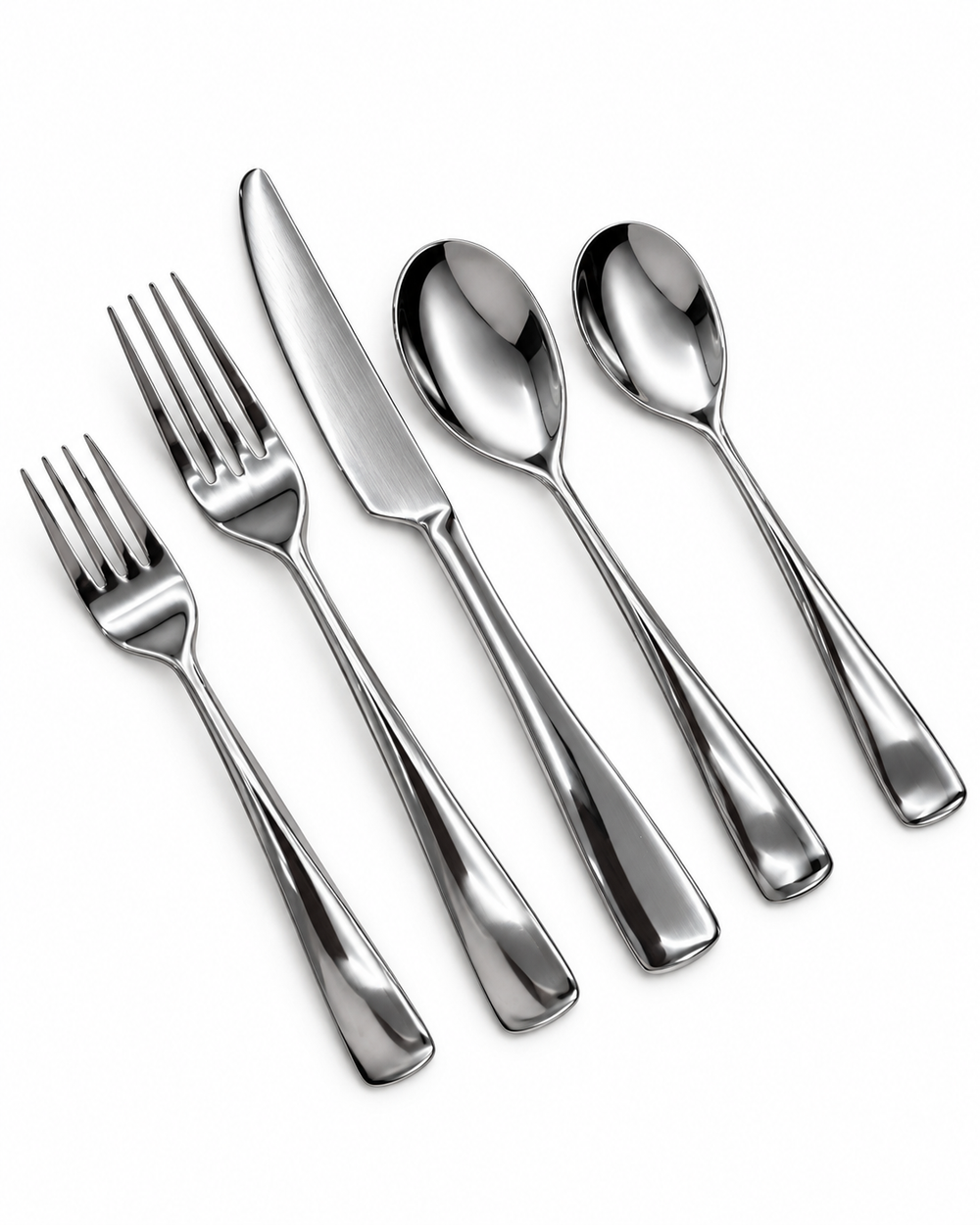 Prestige - Curve, Shiny Silver, SS, 20 Pc Flatware Set - Gift Box
