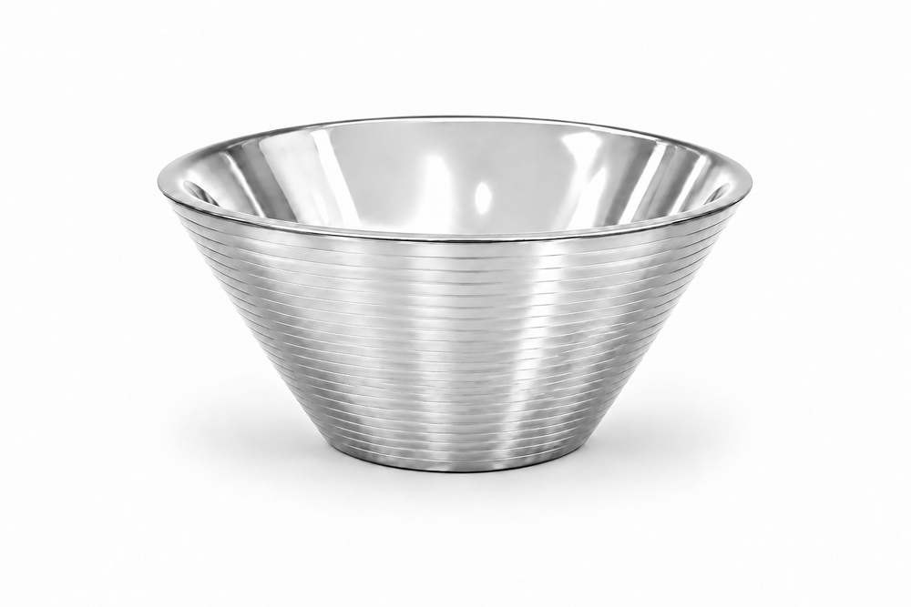 Prestige - Crown, Double Wall Shallow Bowl, Silver, SS, 9", 62 oz