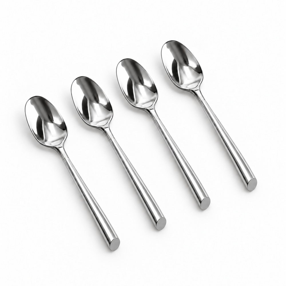 Prestige - Slice, Shiny Silver, SS, Demi Spoon, 4 Pc Set - Gift Box