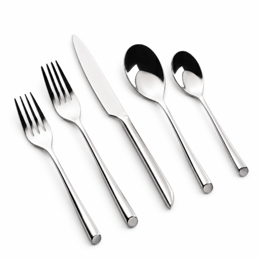Prestige - Slice, Shiny Silver, SS, 20 Pc Flatware Set - Gift Box