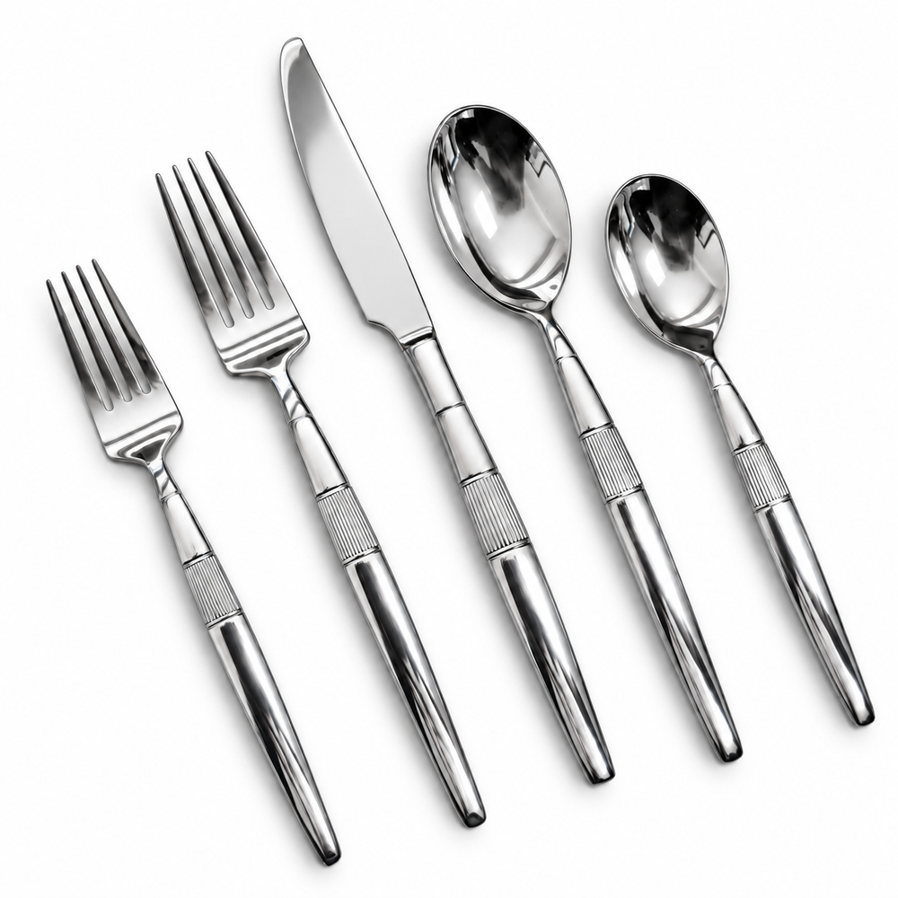 Prestige - Paris, Shiny Silver, 18/10 SS, 20 Pc Flatware Set - Gift Box