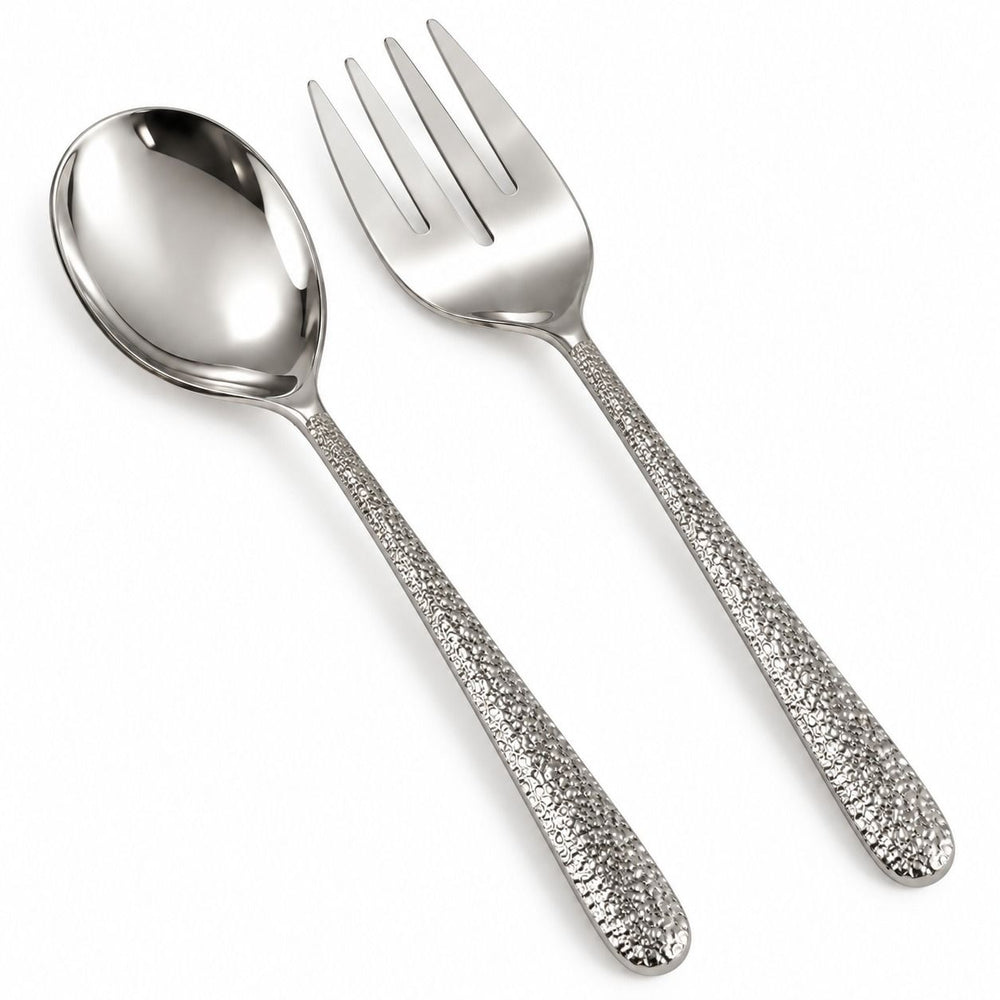Prestige - Pebble Beach, Shiny Silver, 2 Pc Serving Set - Gift Box