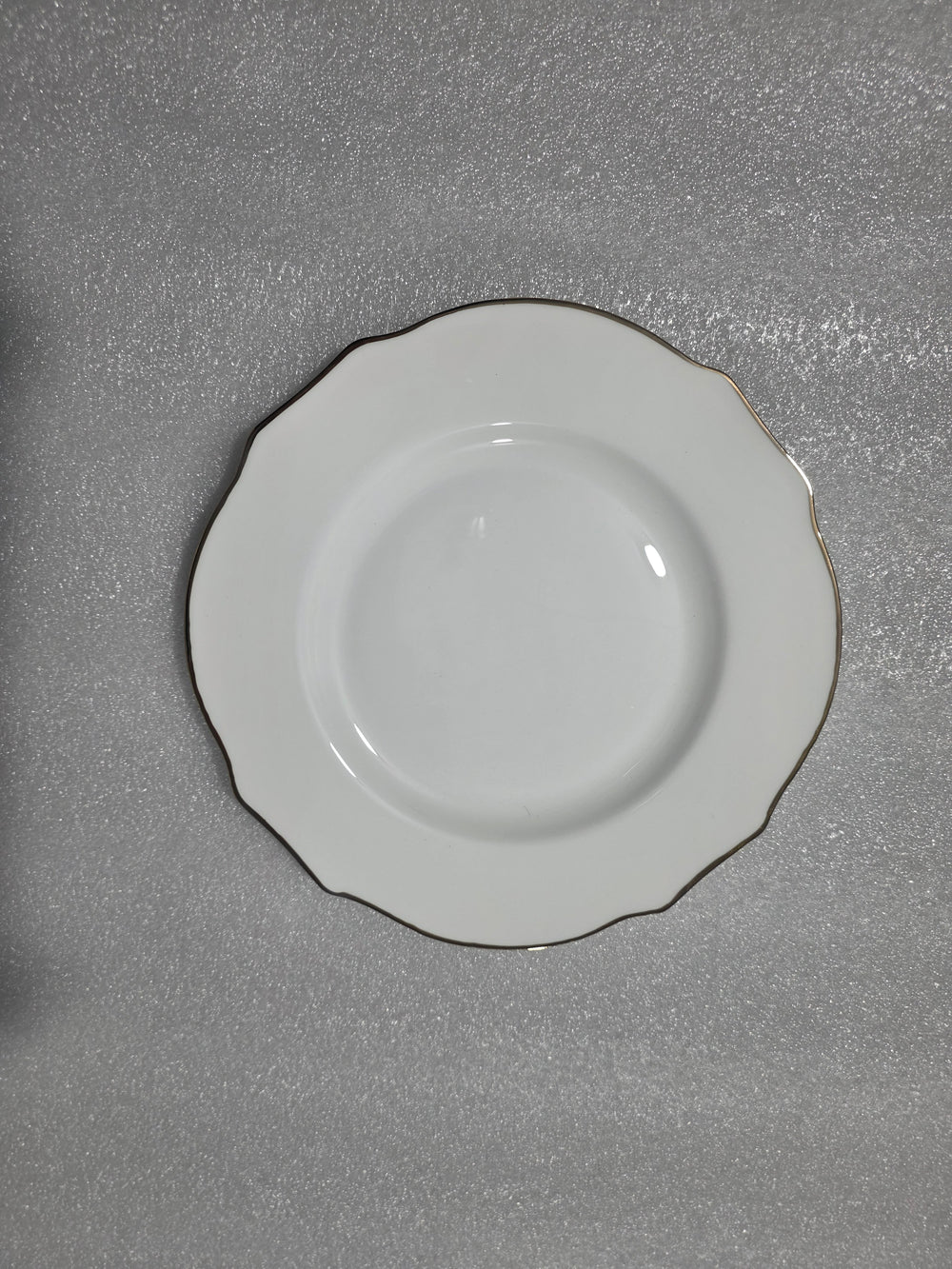 Vikko - Spring, Bone China, White with Gold Rim, Salad Plate, 8.25"