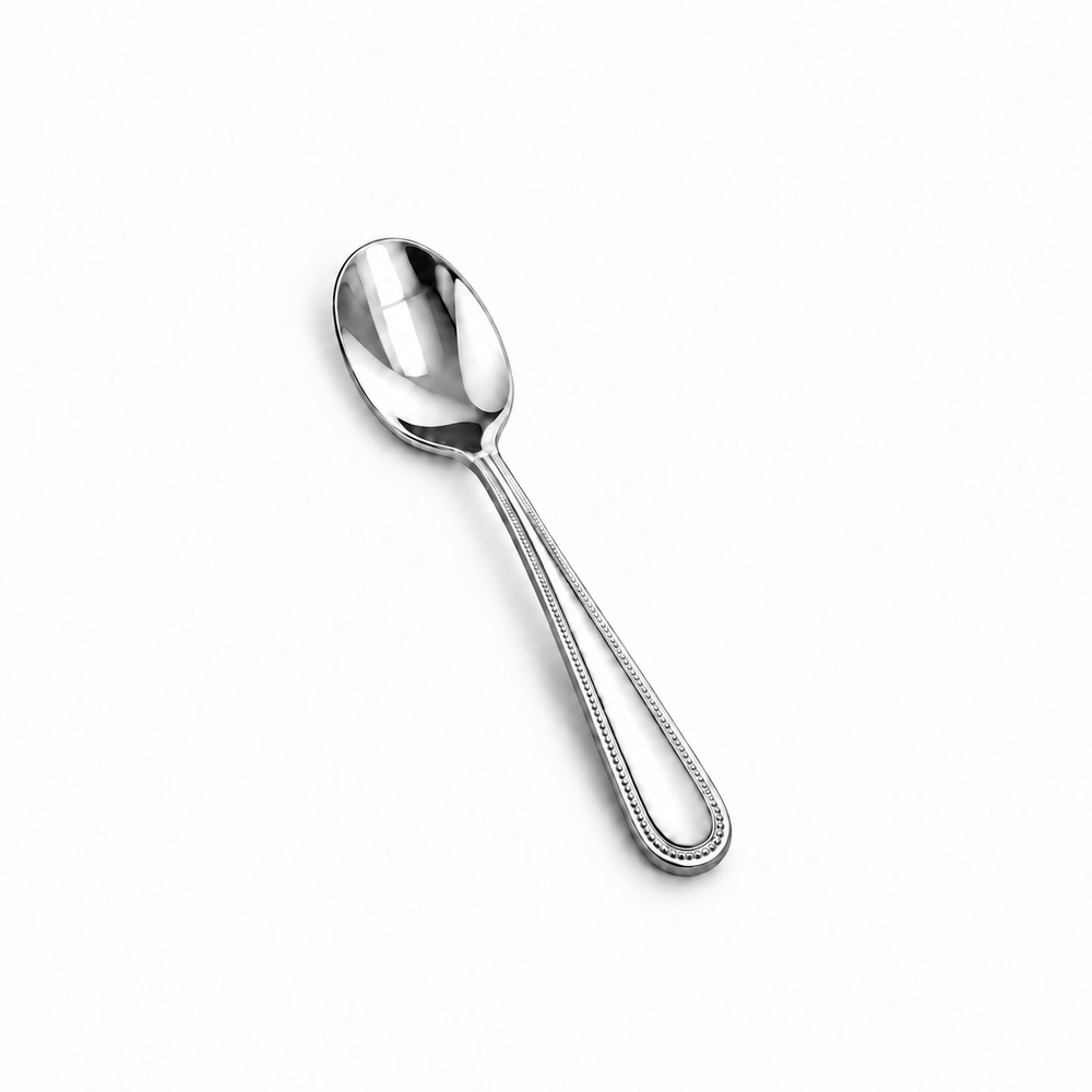 Prestige - Euro Bead, Shiny Silver, 18/10 SS,  Demi Spoon