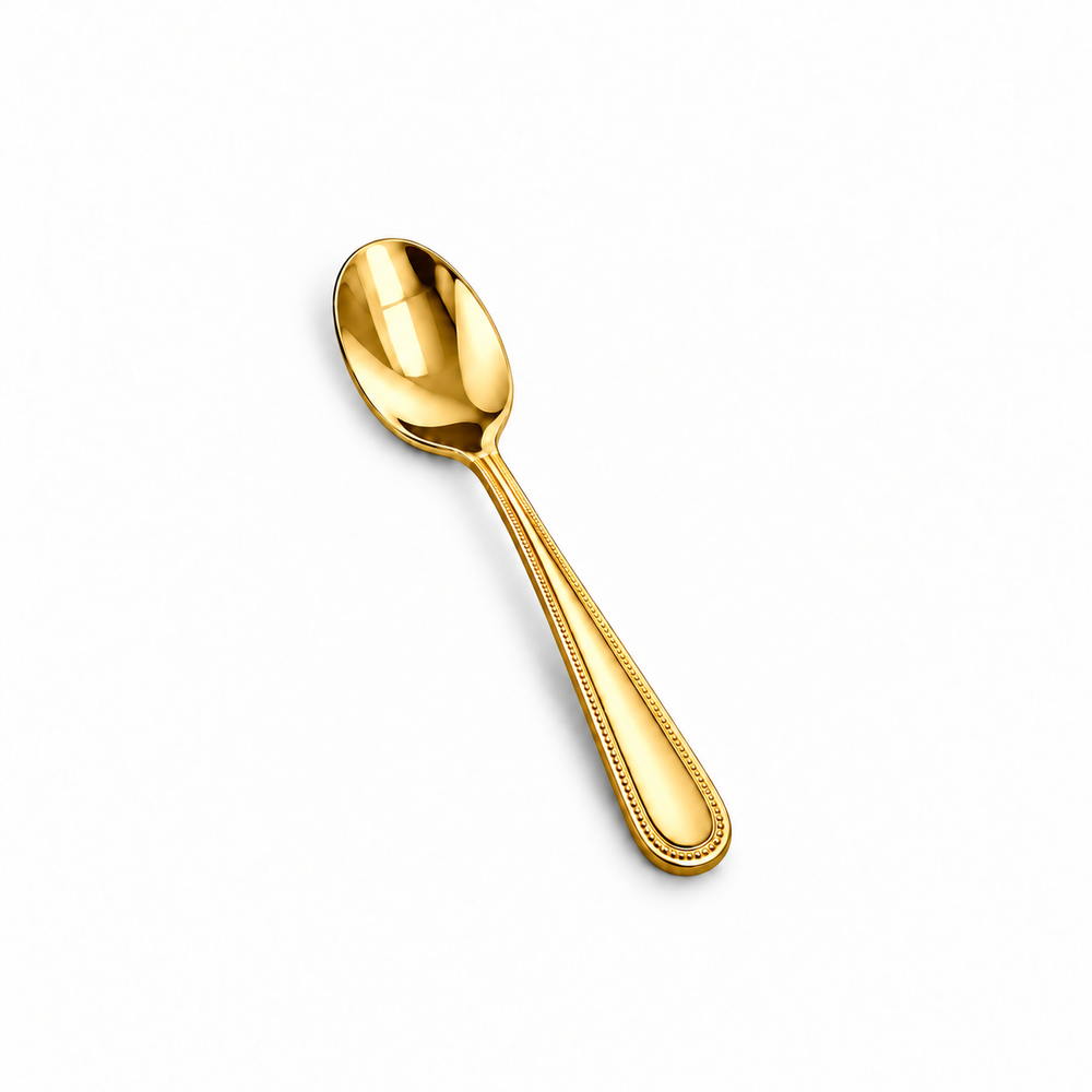 Prestige - Euro Bead, Shiny Gold, 18/10 SS,  Demi Spoon