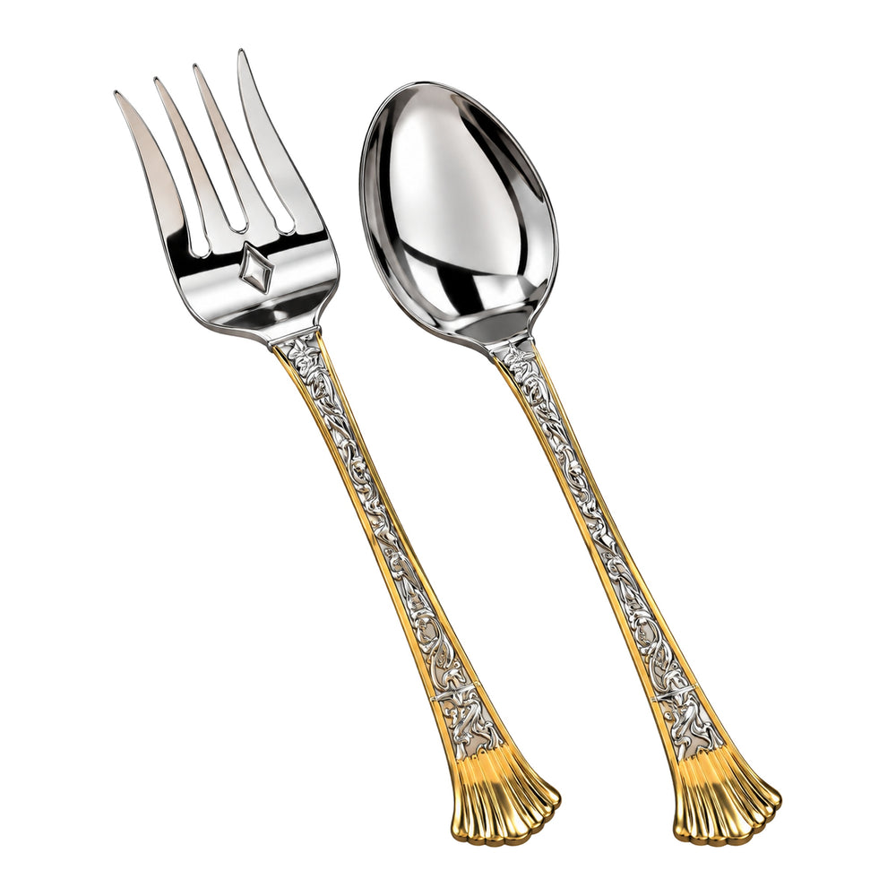 Prestige - Chalice, Gold Accent, SS, 2 Pc Serving Set