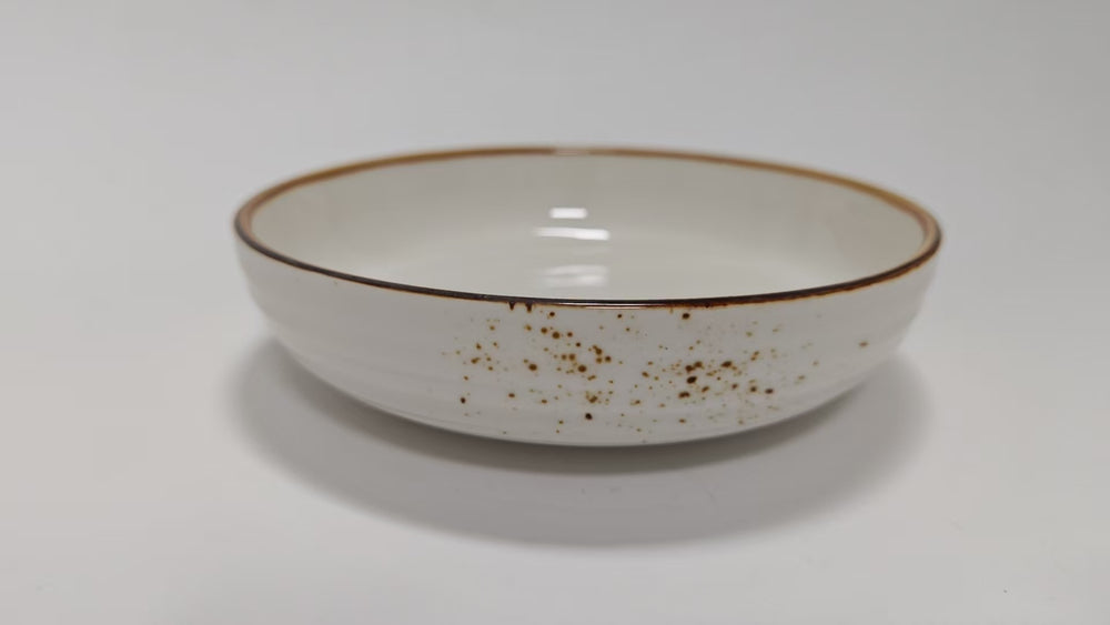 Vikko - Rustic, Salad Bowl, Cream, 7.5"