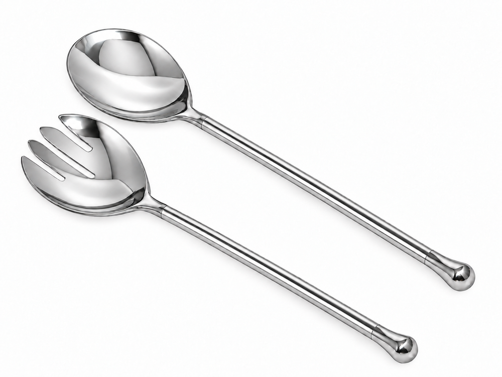 Prestige - Petesh, Shiny Silver, Non-Hammered, Serving Set - Gift Box