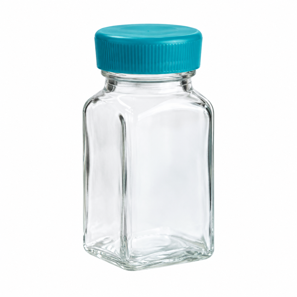 Trudeau - Glass, Salt &amp; Pepper Set, Top Blue