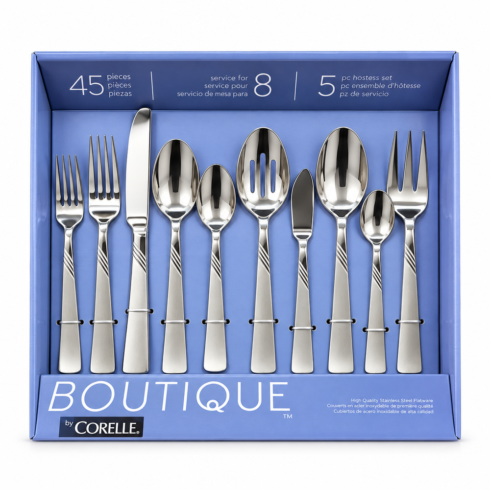 Prestige - Frost, SS, 45 Pc Flatware Set