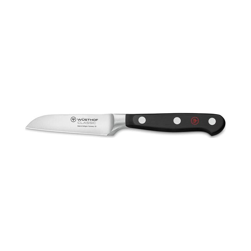 Wusthof - Classic, Paring Knife, Straight Blade, Slanted Tip, Black, 3.25"