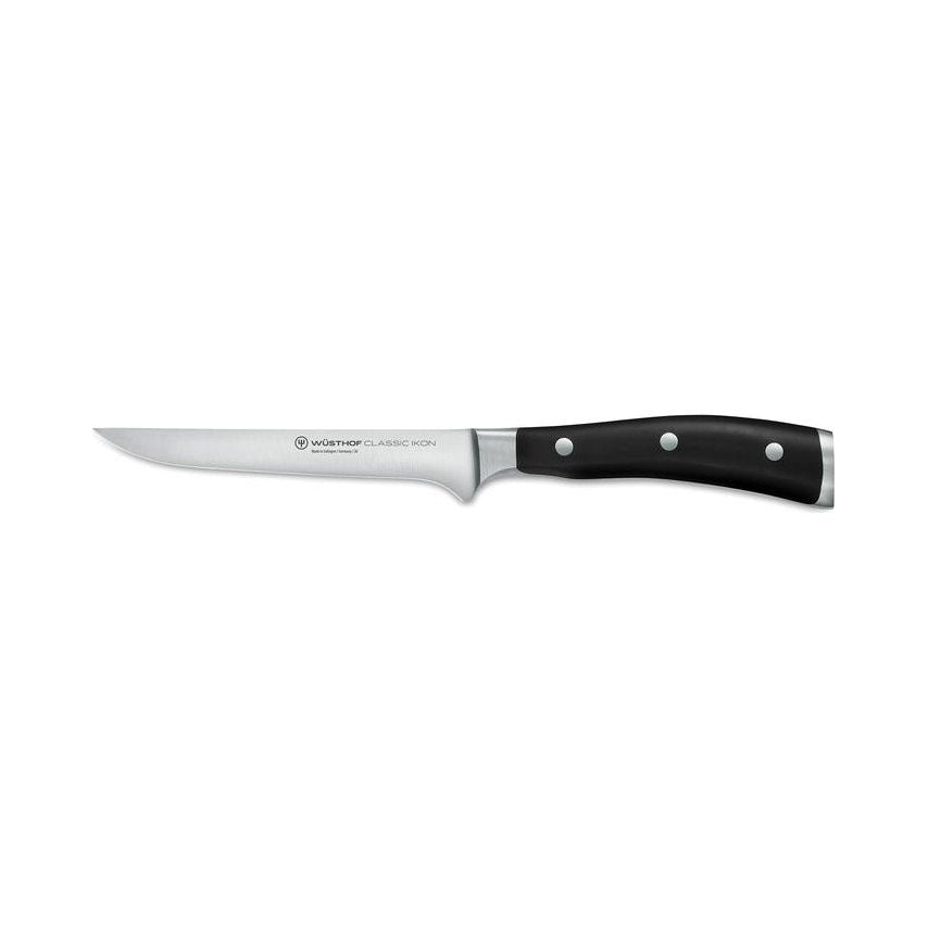 Wusthof - Classic Ikon, Boning Knife, Straight Blade, Black, 5.5"