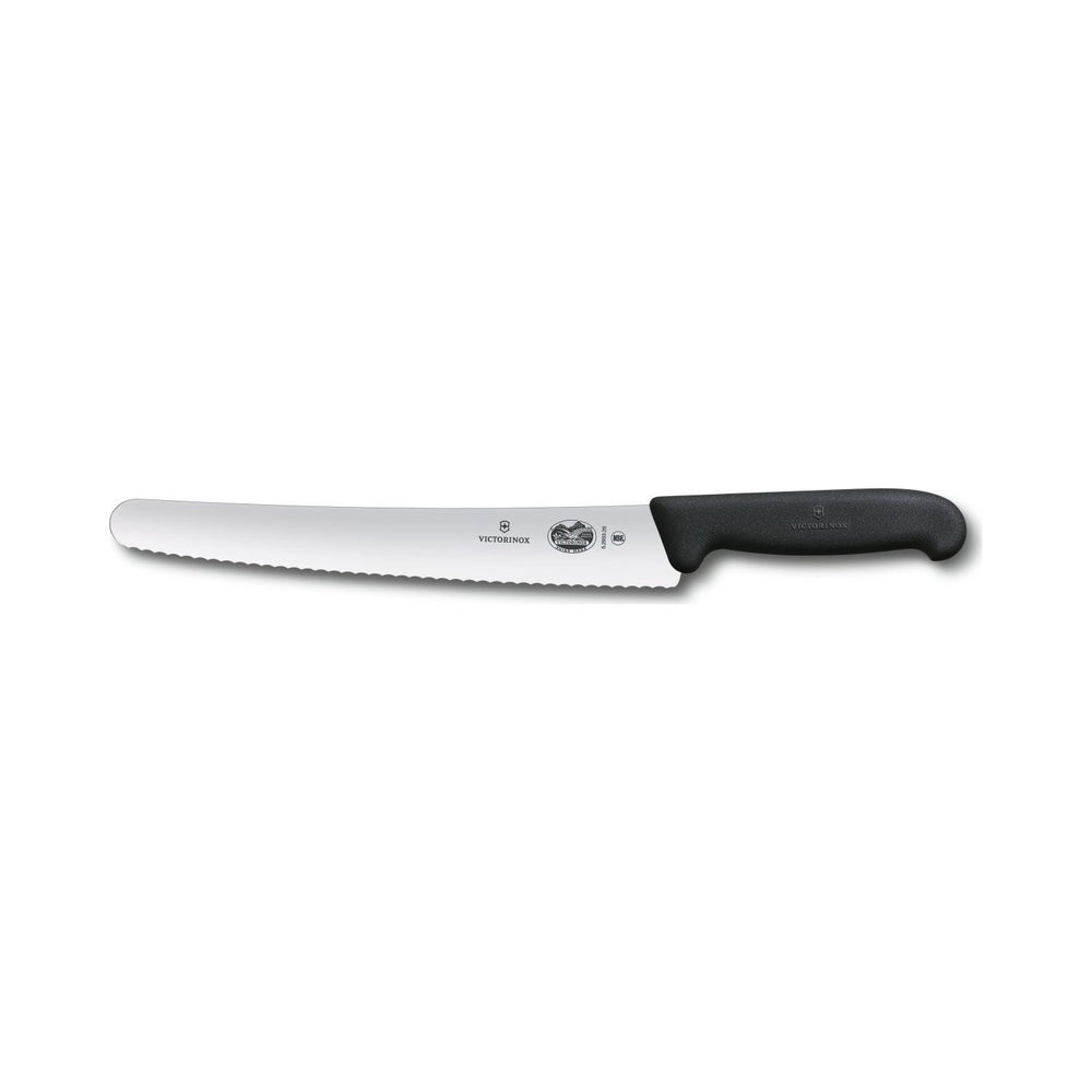Victorinox - Fibrox, Bread Knife, Serrated Blade, Round Tip, Black, 10.25"