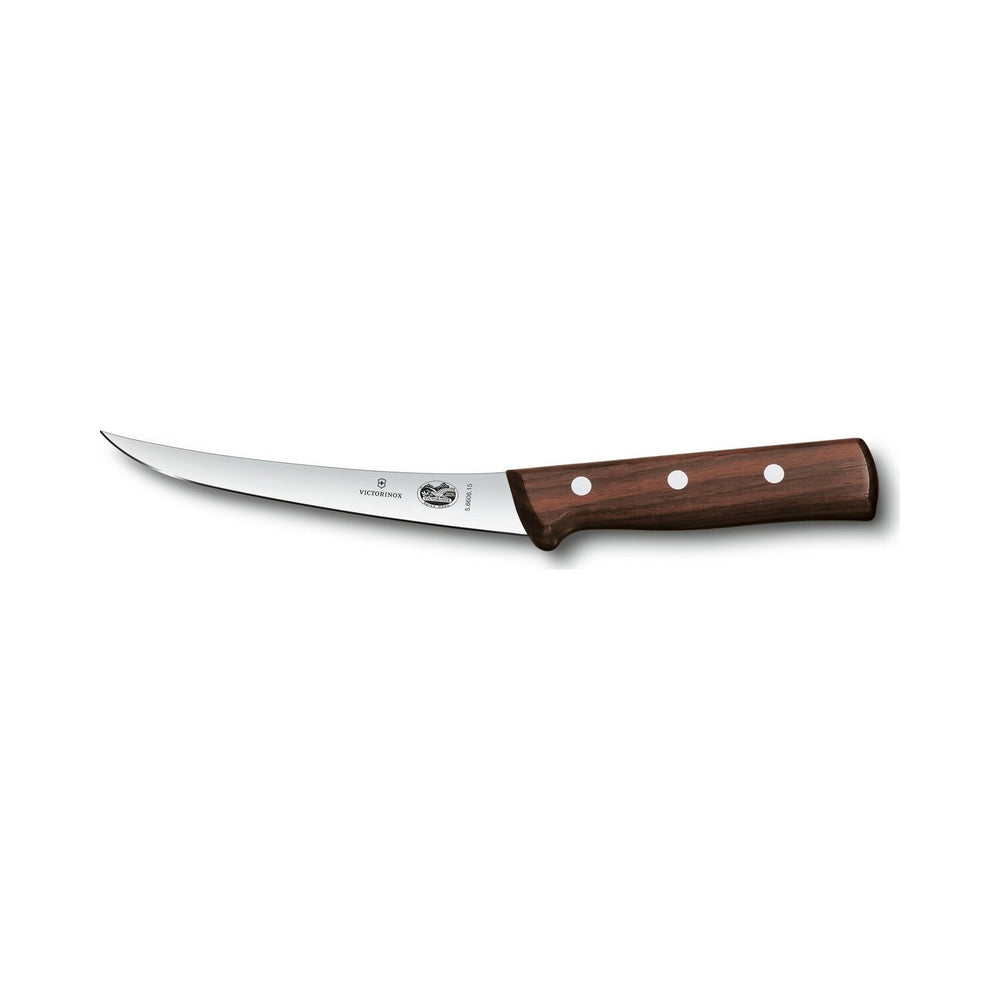 Victorinox - Rosewood, Boning Knife, Curved Blade, Brown, 6"