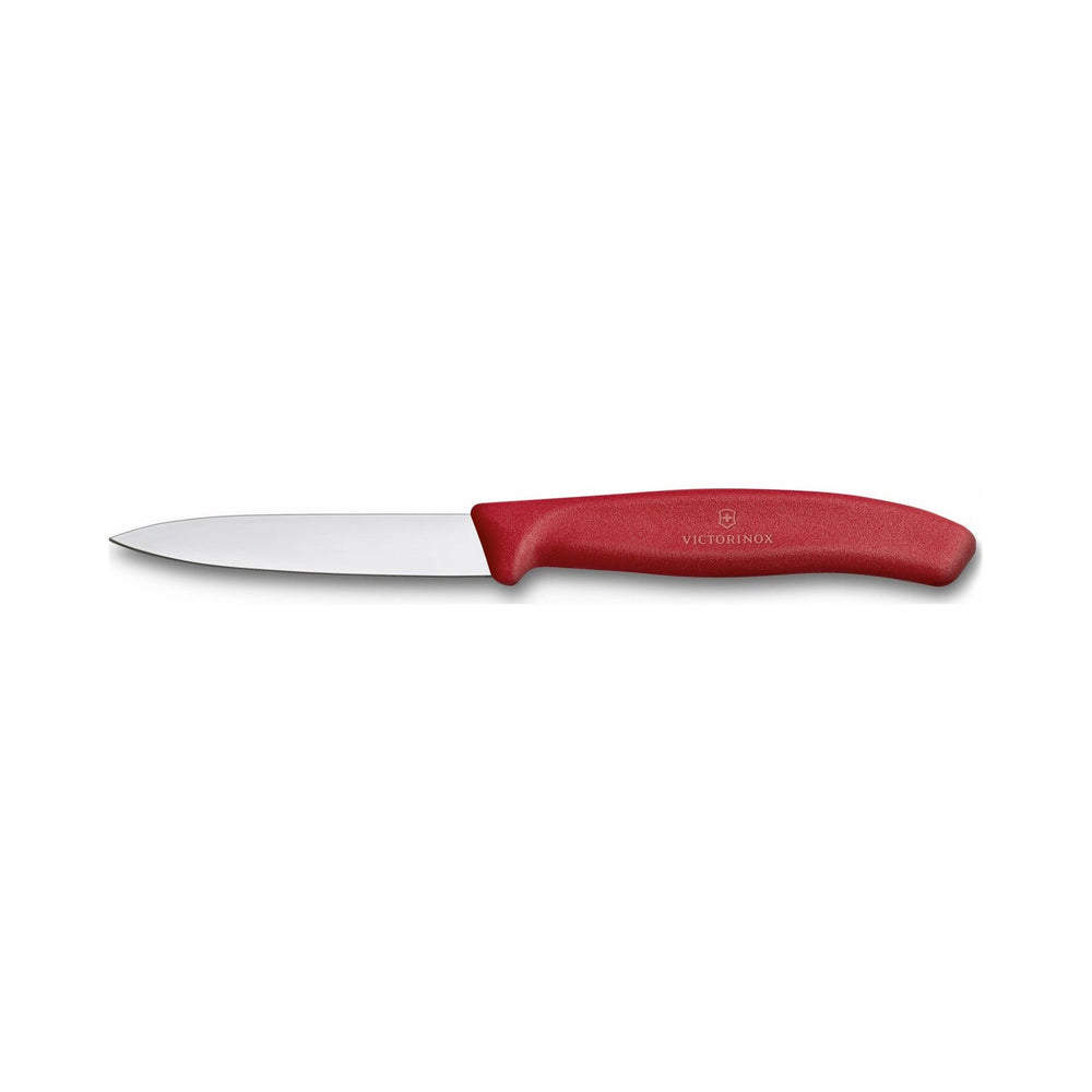 Victorinox - Swiss Classic, Paring Knife, Straight Blade, Spear Tip, Red, 3.25"