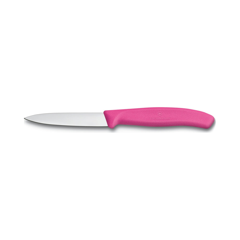 Victorinox - Swiss Classic, Paring Knife, Straight Blade, Spear Tip, Pink, 4"