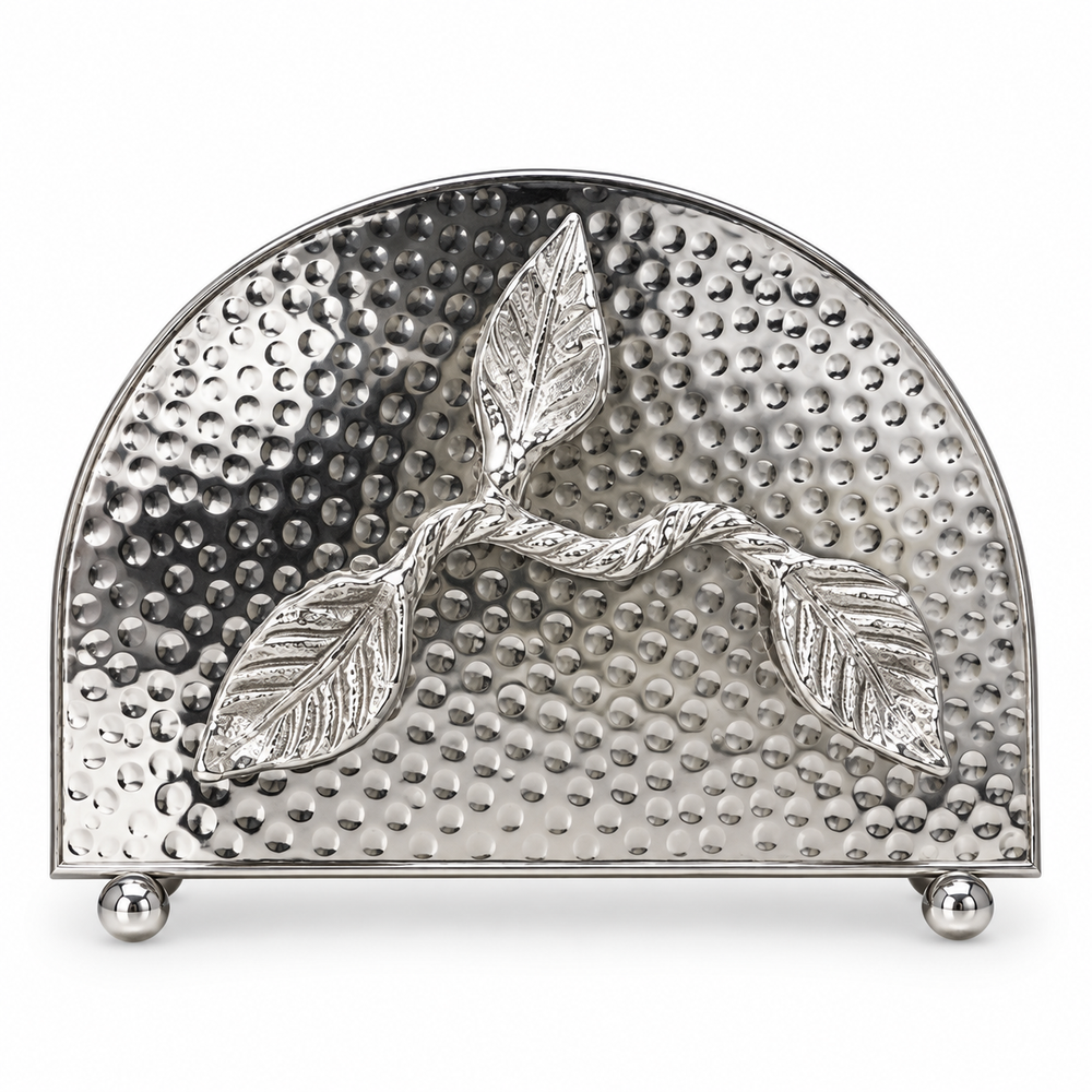 Prestige - Hammered, Shiny Silver, SS, Napkin Holder