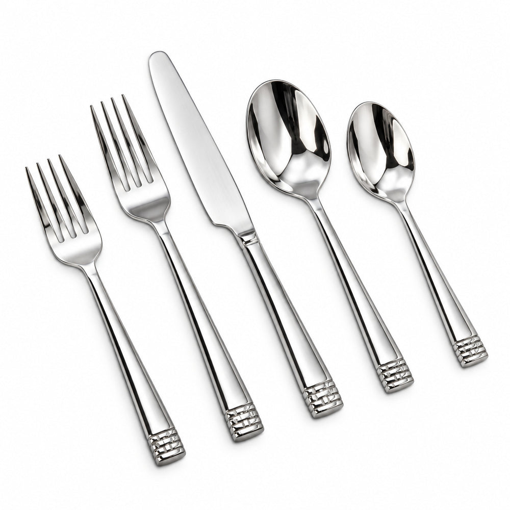 Threshold - Courtney, Silver, 20 Pc Flatware Set