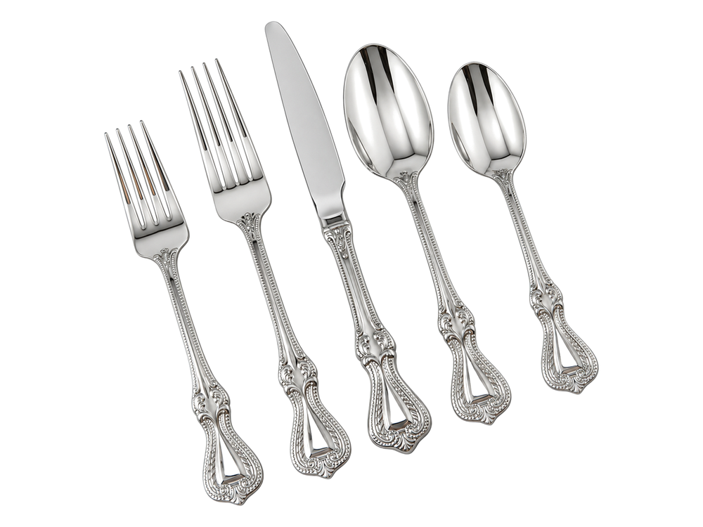 Prestige - Old Colonial, Silver, SS, 20 Pc Flatware Set