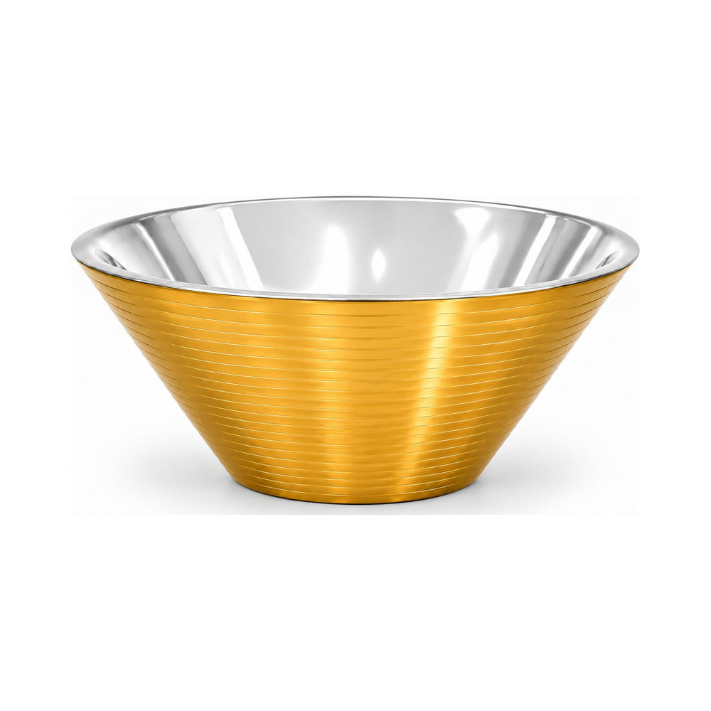 Prestige - Crown, Double Wall Shallow Bowl, Gold, SS, 11", 96 oz