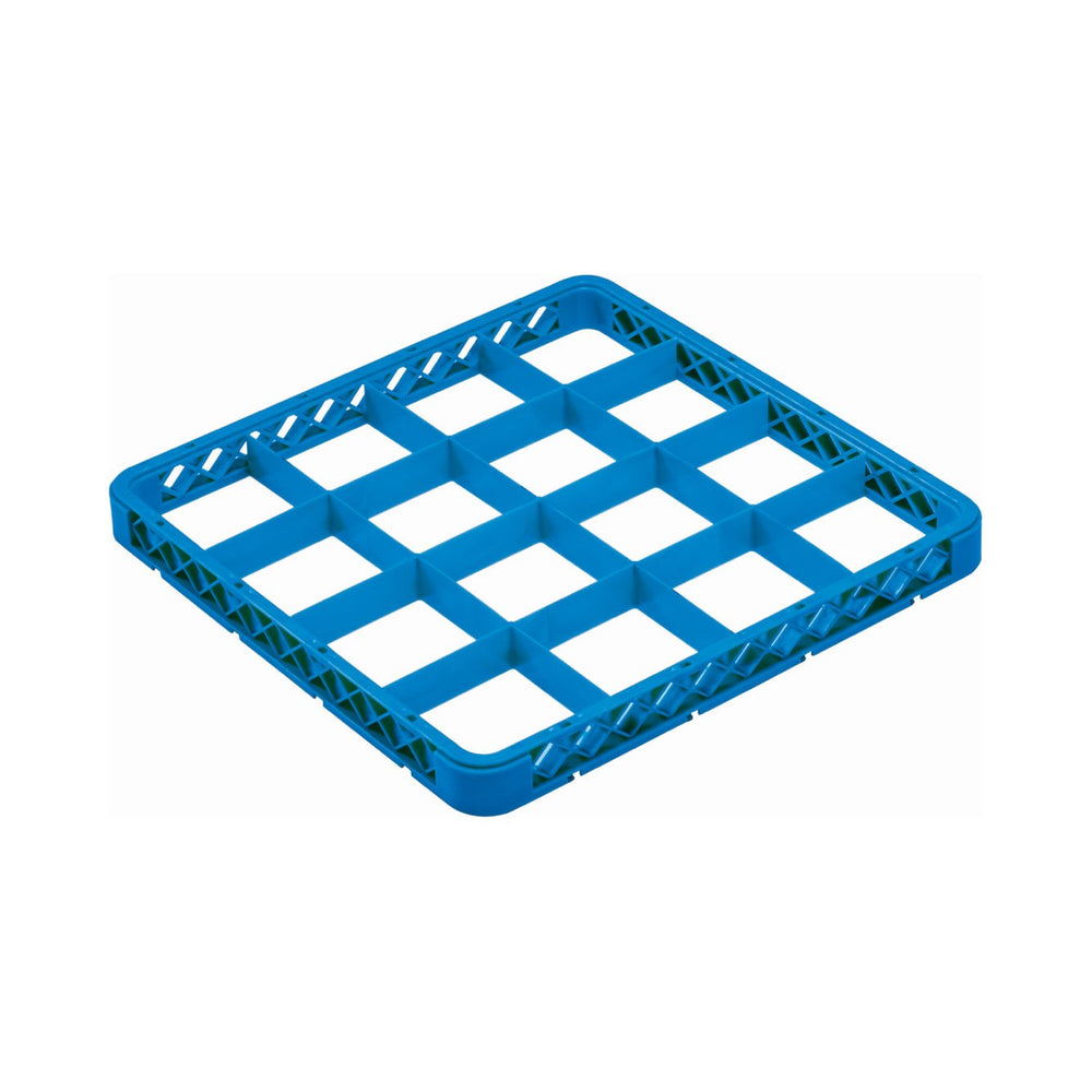 Castro - Glass Rack Extender, 16 Compartment, Blue, Compartment Size 4.5, Rack Dimensions 19.5" x 1.75"