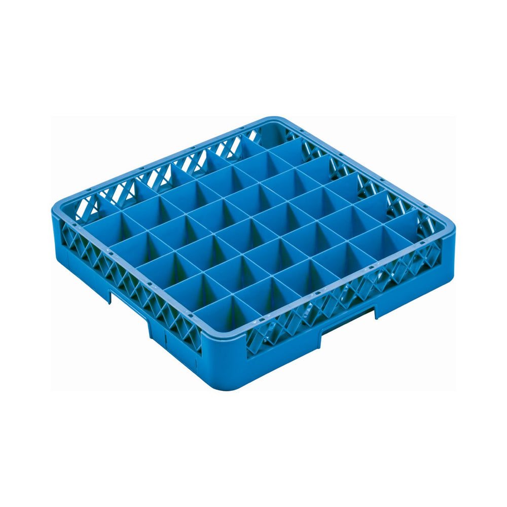 Castro - Glass Rack Base, 36 Compartment, Blue, Compartment Size 3 Rack Dimensions 19.5" x 4"