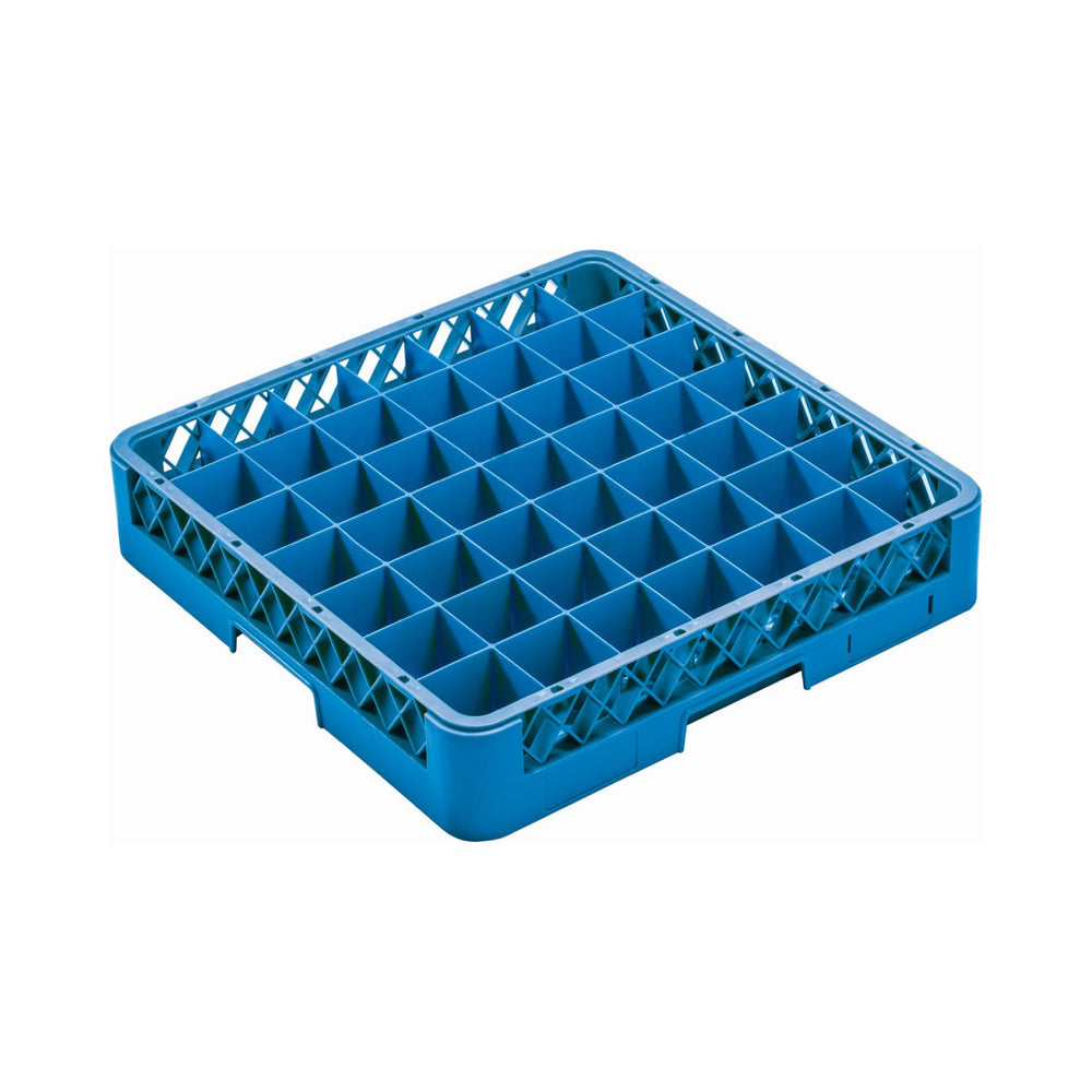 Castro - Glass Rack Base, 49 Compartment, Blue, Compartment Size 3, Rack Dimensions 19.5" x 4"
