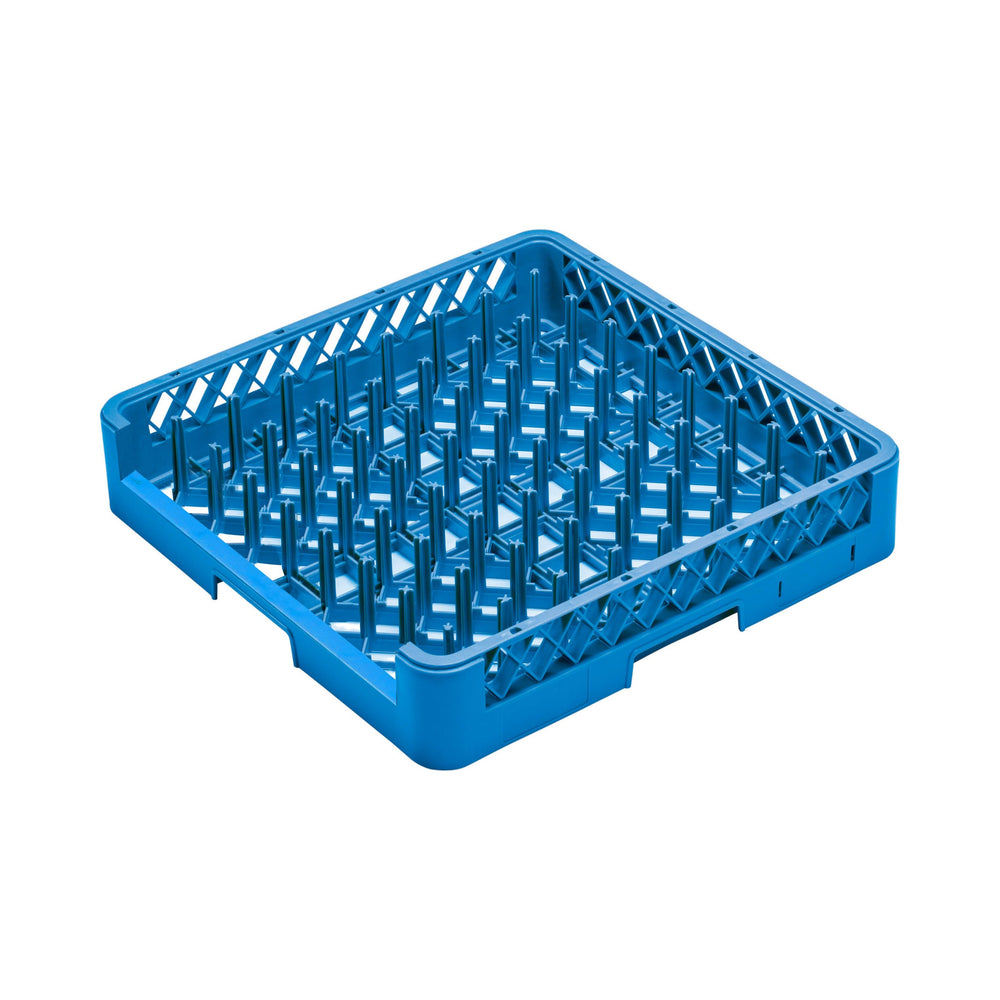 Castro - Plate and Tray Rack, Open Base, 64 Compartment, Blue, Dimensions 19.5" x 4"