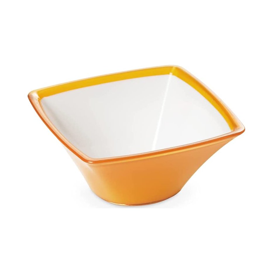 Omada - Square, Yellow, Acrylic Small Bowl, 5.31 x 2.36, 17 oz