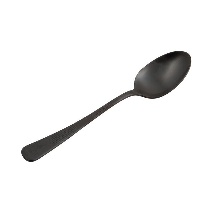 Mercer - Plating Spoon, Solid Bowl, Black, 7.875"