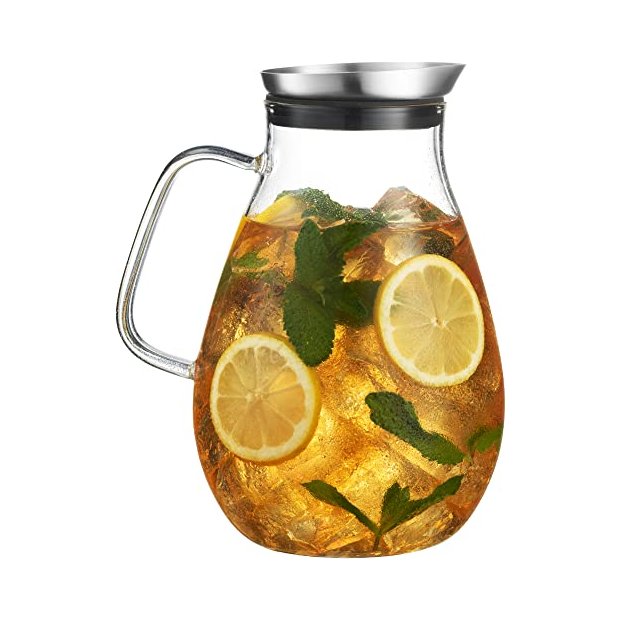 Mitbak - Glass Pitcher with SS Lid, 2.5L