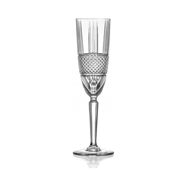 RCR - Brillante, Crystal Champagne Glass, 6.25 oz