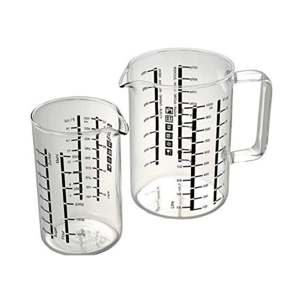 Simax - Glass Measuring Set, 16 oz, 32 oz, 2 Pc Set