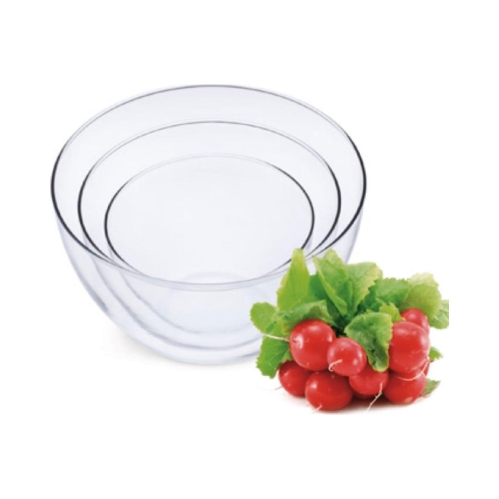 Simax - Glass Bowls Blown Set, 0.8 qt, 1.6 qt, 2.7 qt, 3 Pc
