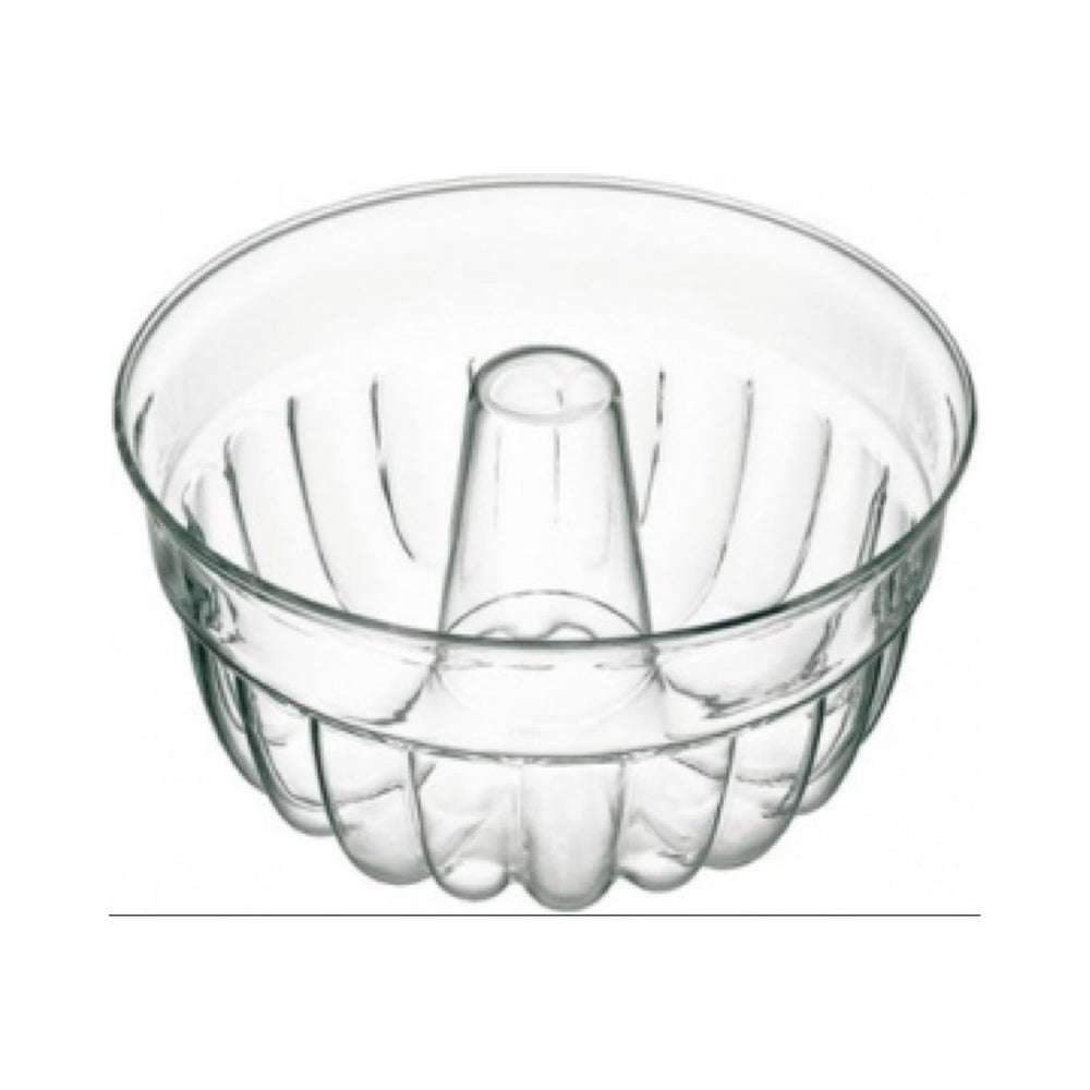 Simax - Gugelhupf, Fluted Blown Glass Bundt Pan, 2.1 qt