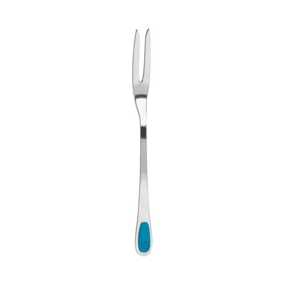 Trudeau - Seafood Fork, SS, Blue, 6.75"