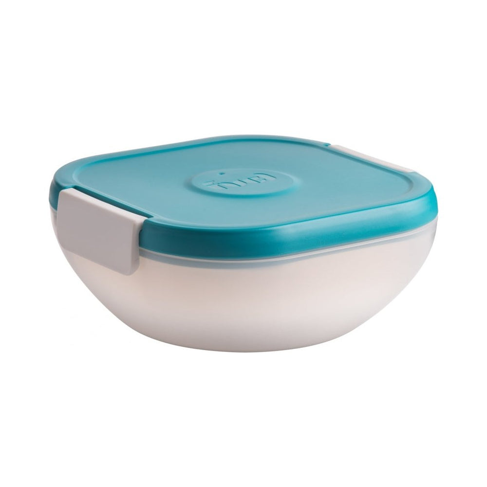 Trudeau - Fuel Salad On The Go Square Container, Blue, 41 oz