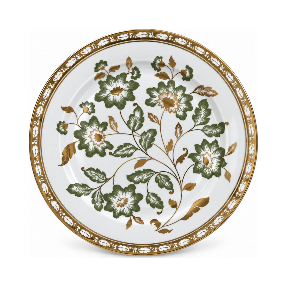 Table Setting - Epic, Charger, Green and Gold Floral, 12"