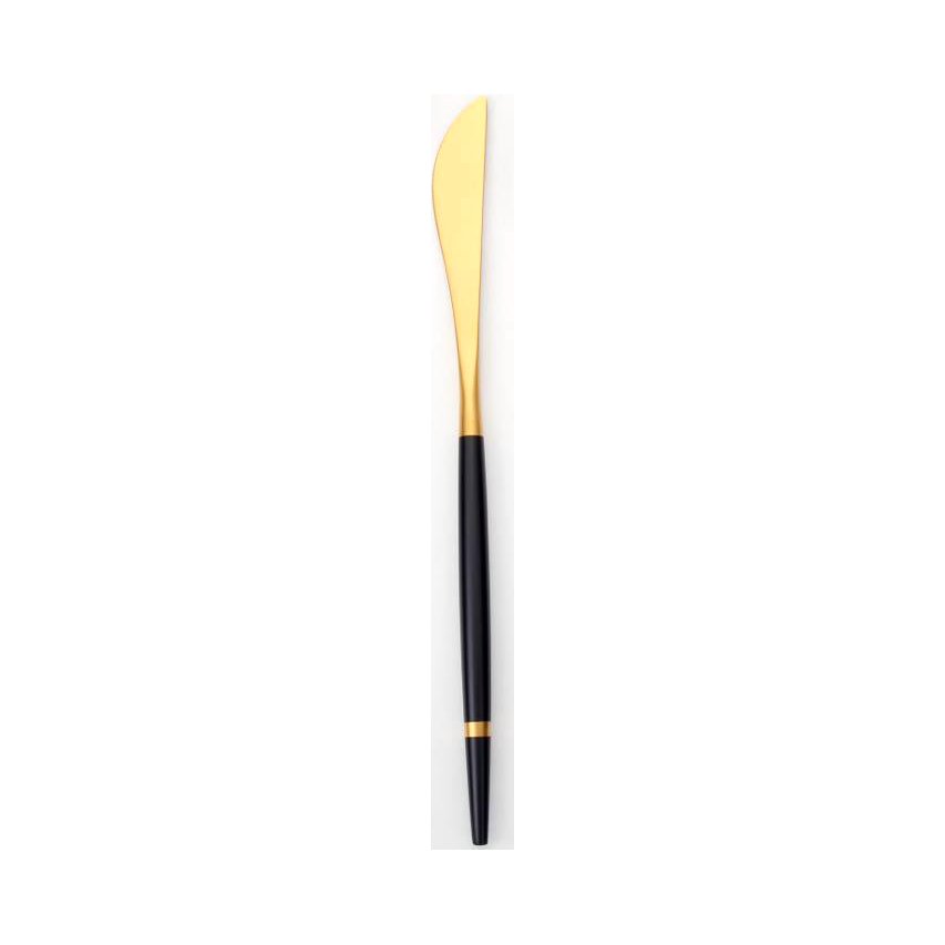 Vikko - Oak, Brushed Gold with Black, SS, Knife