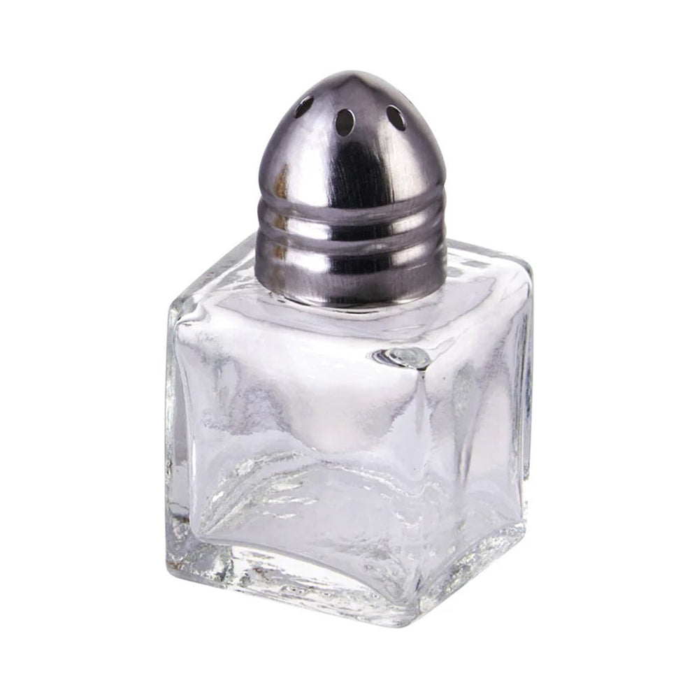 Vikko - Mini Cube Salt & Pepper Shaker, Silver