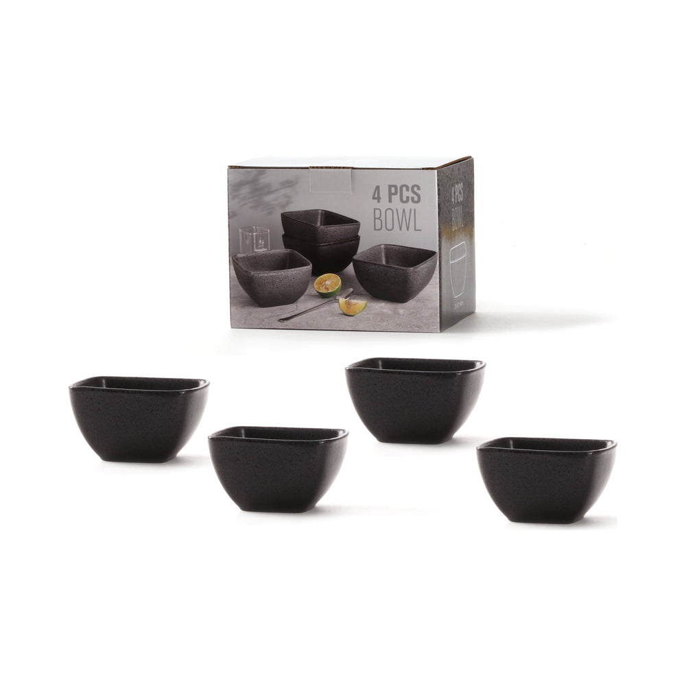 Vikko - Jet, Bowl Set, Black, 4 Pk