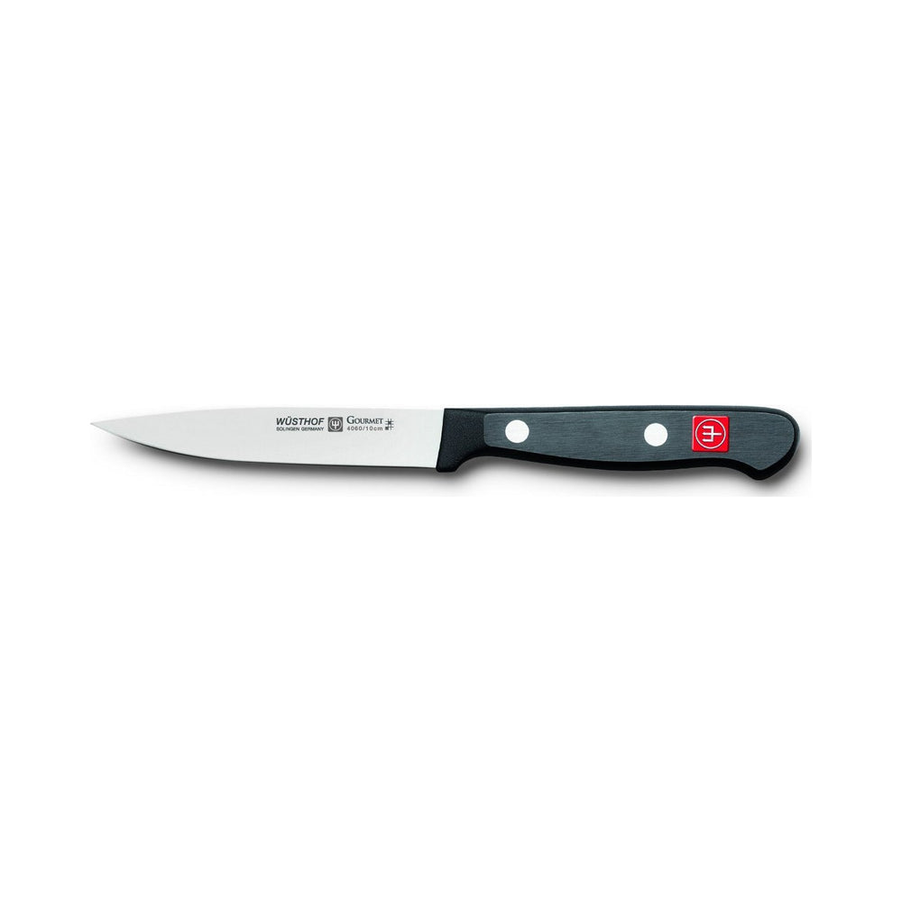 Wusthof - Gourmet, Paring Knife, Straight Blade, Spear Tip, Black, 4"