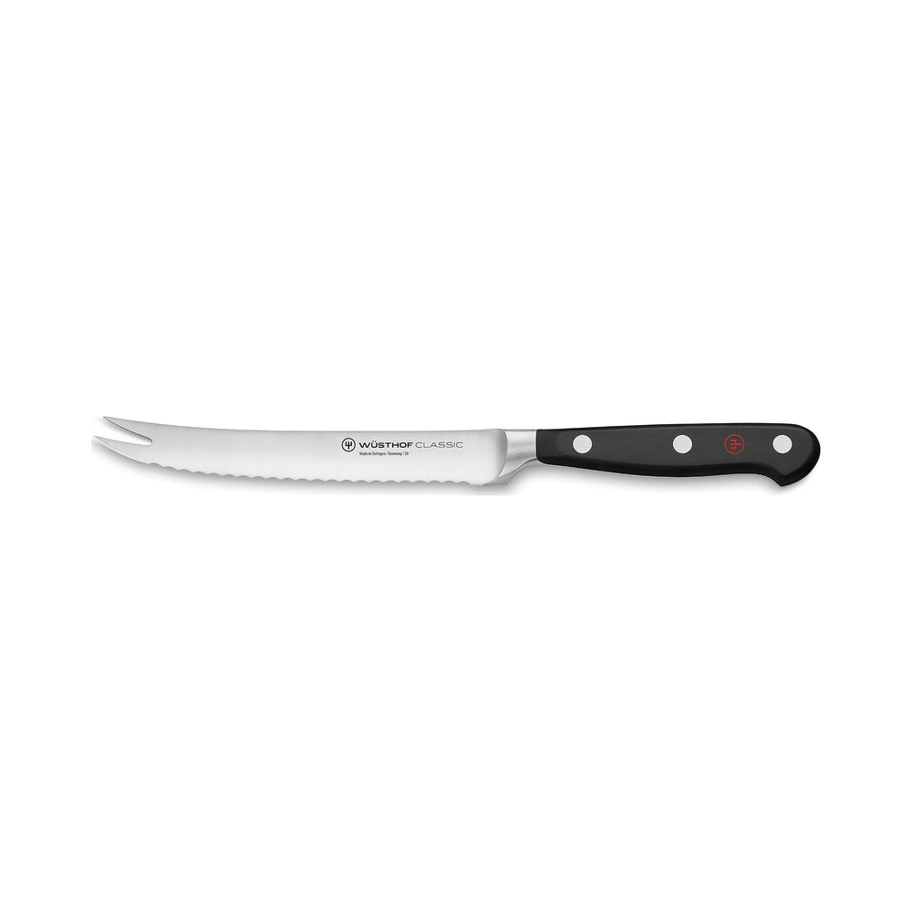 Wusthof - Classic, Tomato Knife, Serrated Blade, Black, 5.5"