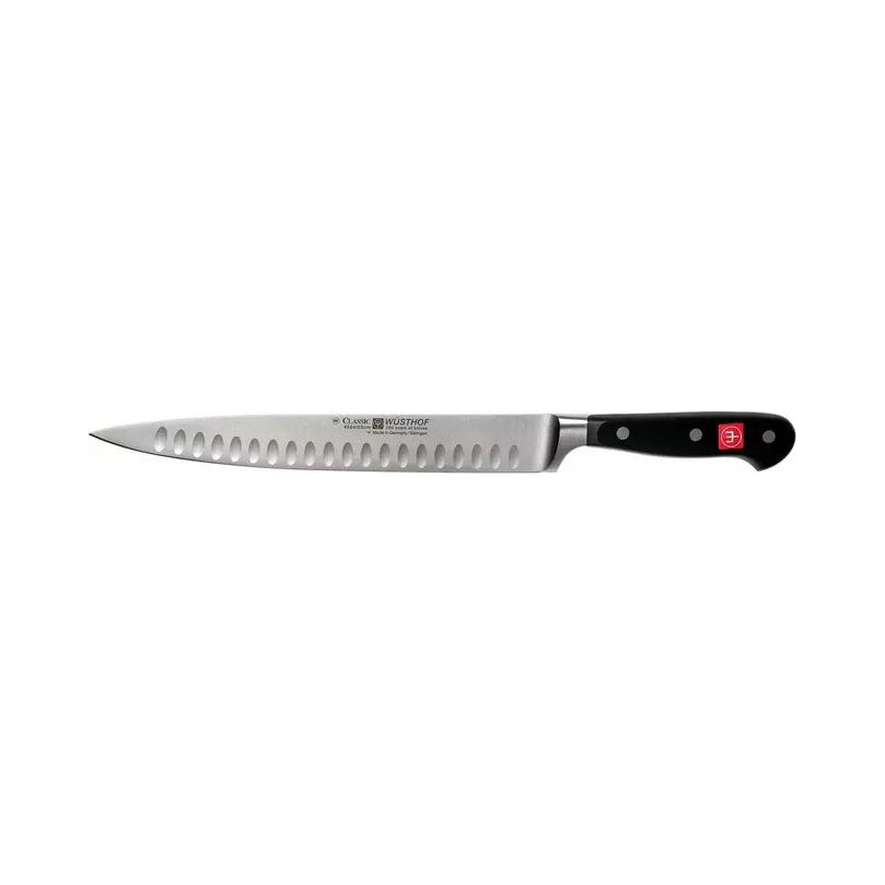 Wusthof - Classic, Ham Knife, Fluted Blade, Black, 9"