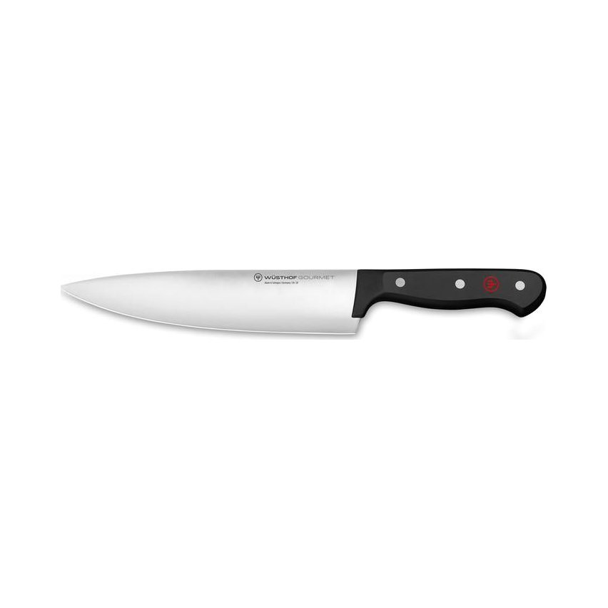 Wusthof - Gourmet, Chef Knife, Straight Blade, Spear Tip, Black, 8"